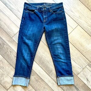 Gap Cuffed Straight Denim Jeans - Sz 6